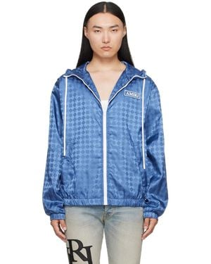 Amiri Ma Quad Windbreaker Jacket - Blue