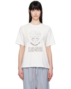 Bode Crest Reversible T-Shirt - White