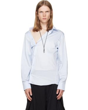 HODAKOVA Chemise Asymétrique Bleue - Blanc