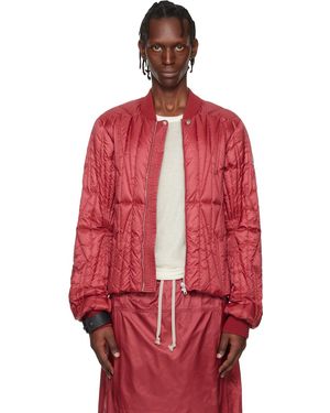 Rick Owens Moncler + Geocamo Flight Jacket - Red
