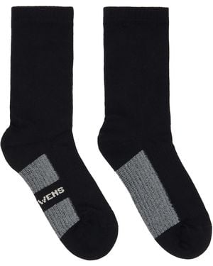 Rick Owens Temple Glitter Socks - Black