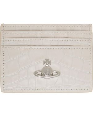 Vivienne Westwood Off- Flat Card Holder - White