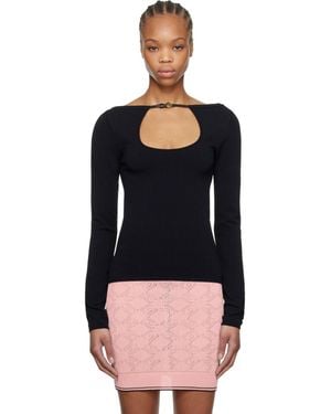 Amiri Long Sleeve Keyhole T-Shirt - Black