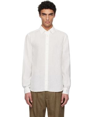 Tiger Of Sweden Off- Spenser Casual Linen Shirt - White
