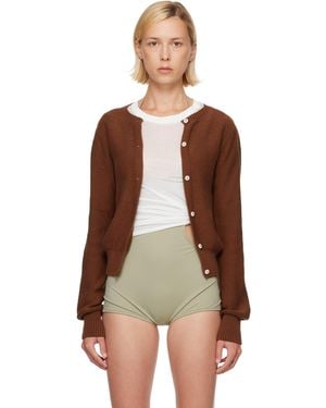 Baserange Tier Cardigan - Brown