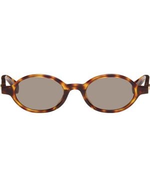 Bottega Veneta Slim Ribbon Sunglasses - Brown