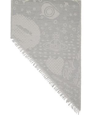 Vivienne Westwood Two Point Scarf - Grey