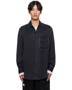 Song For The Mute L/S Oversized Shirt - Blue