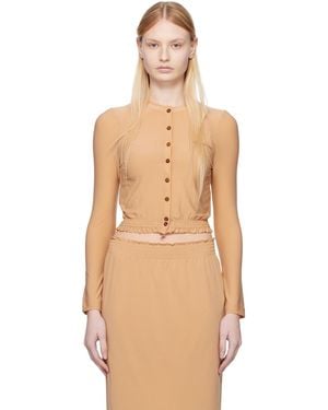 ShuShu/Tong Elastic Fitted Cardigan - Multicolour