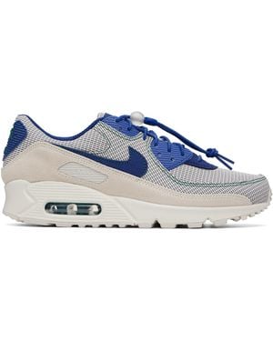 Nike ネイビー＆ベージュ Air Max 90 スニーカー - ブルー