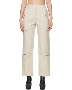 Dion Lee Beige Tactical Cargo Pants - Natural