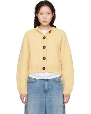 B.B. Wallace Cardigan Sherman Jaune - Bleu