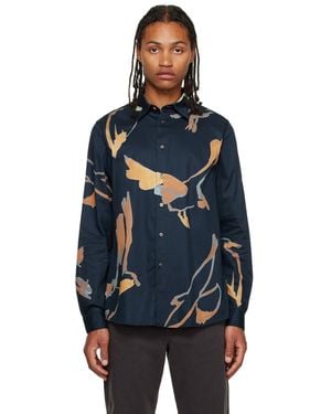 Paul Smith Navy Lapwing Shirt - Black