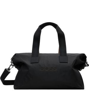 BOSS Bonded-Logo Duffle Bag - Black