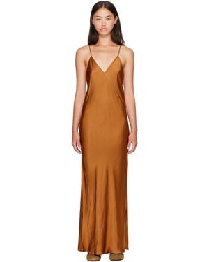 Isabel Marant Tan Nevana Maxi Dress - Brown
