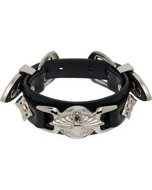 Toga Bracelet Jonc À Deux Boucles - Noir