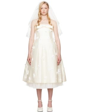 【Shushu Tong】Bridalコレクション Strapless Puffy ミニドレス ShuShu/Tong Ssense限定 Bridalカプセルコレクション Strapless