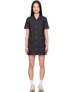 Moncler Denim Shirt Minidress - Black