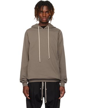 Rick Owens グレー Hollywood ヘビージャージ フーディ - ブラウン