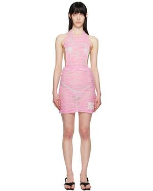 ANDERSSON BELL Cloud Halter Knit Minidress - Red