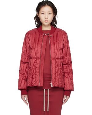 Rick Owens Moncler + Geocamo Flight Down Jacket - Red