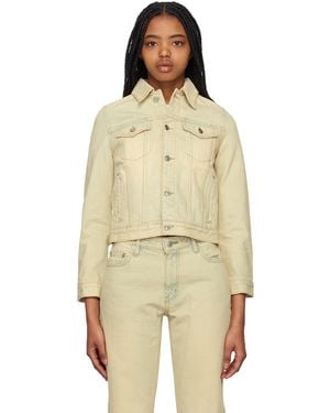 we11done Faded Denim Jacket - Natural