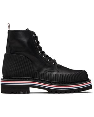 Thom Browne Vitello Calf Hiking Sole All Terrain Boots - Black