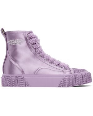 Marc Jacobs 'the High Top Satin' Trainers - Purple
