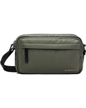 Givenchy Khaki Essential U Crossbody Nylon Bag - Green