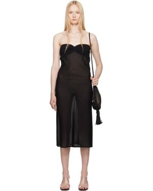 Belle Anna Lea Midi Dress - Black