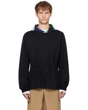 STEFAN COOKE Rugby Hoodie - Black