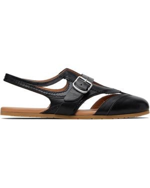 Dries Van Noten Leather Sandals - Black
