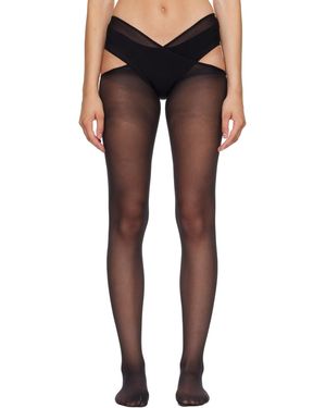 Wolford Individual 12 Stay-Hip Tights - Blue
