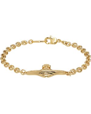 Vivienne Westwood Mini Bas Relief Chain Bracelet - Black