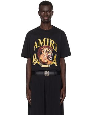 Amiri ブラック Lion Tシャツ