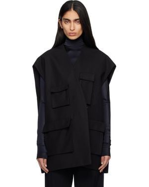 Marie Adam-Leenaerdt Utilitary Tailoring Vest - Black