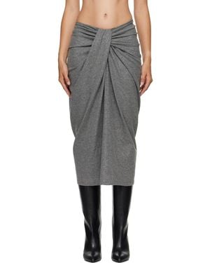 Isabel Marant Jeldia Midi Skirt - Grey