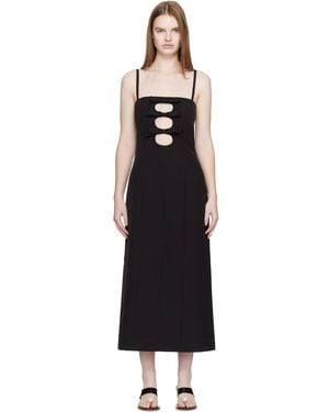 Sandy Liang Sen Midi Dress - Black