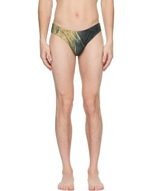Jean Paul Gaultier Ssense Exclusive & Body Printed Water Swim Briefs - Black