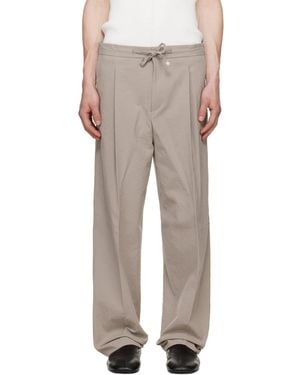 HUGO Modern Fit Seersucker Trousers - White