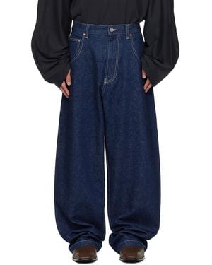 Vetements Hip-Hop Jeans - Blue