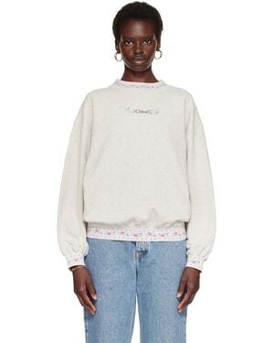 Chloé Cotton Fleece Sweatshirt - White
