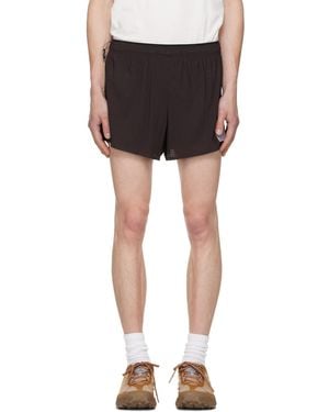 Satisfy Burgundy Space‑O 2.5 Shorts - Black