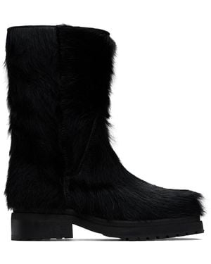 Eckhaus Latta Stacked Boots - Black