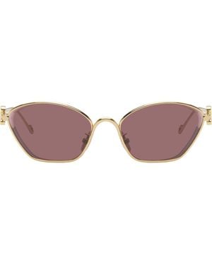 Loewe Anagram Hexagonal Sunglasses - Brown