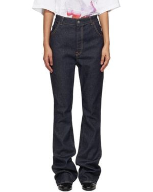 Acne Studios Graphic-Embroidered Jeans - Blue