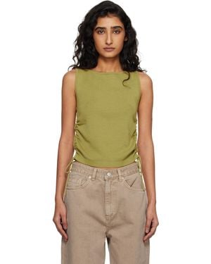 DUNST Layering Knit Tank Top - Green