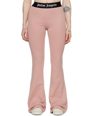 Palm Angels Pink Flared Lounge Pants