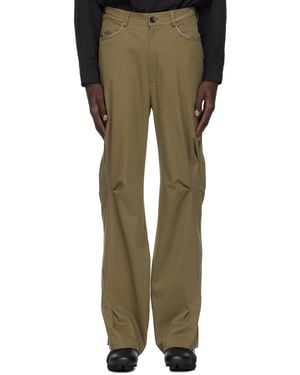 Kiko Kostadinov Khaki Ohne K-Dart Trousers - Green