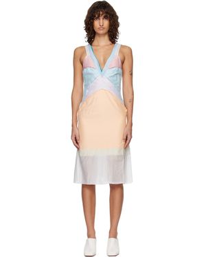 Edward Cuming Robe Midi Chaos Multicolore - Noir